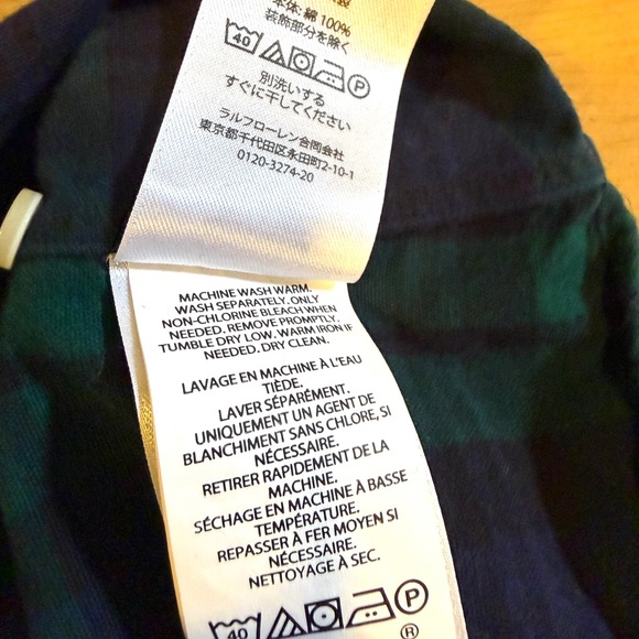 Polo Ralph Lauren Classic Fit Dark Green / Navy Plaid Button-Down Shirt, XXL - Picture 12 of 12